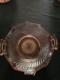Beautiful Used Condition, Depression Glass Pink in color