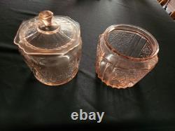 Beautiful Used Condition, Depression Glass Pink in color