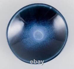 Berndt Friberg for Gustavsberg. Ceramic bowl in blue tones. 1960s