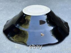 Bill Campbell Signed Pottery Ceramic Fruit Bowl Dining Table Centerpiece 13 W