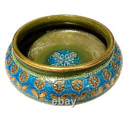 Bitossi Italy by Aldo Londi for Rosenthal Netter 11 Rimini Blue Thai Silk Bowl