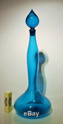 Blenko 5815M Decanter in Turquoise Free Freight