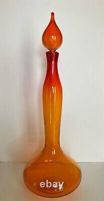 Blenko #5815M Tangerine 24'' Decanter