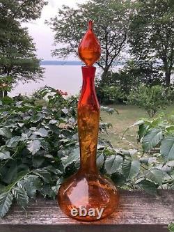 Blenko #5815M Tangerine 24'' Decanter