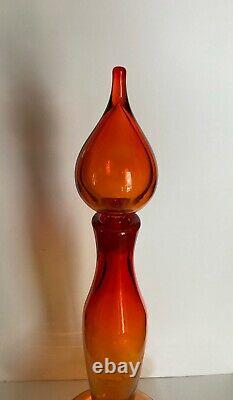 Blenko #5815M Tangerine 24'' Decanter