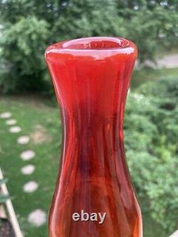 Blenko #5815M Tangerine 24'' Decanter