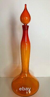 Blenko #5815M Tangerine 24'' Decanter