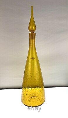 Blenko 920L Decanter in Gold Early Winslow Anderson Example