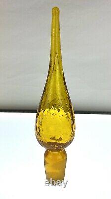 Blenko 920L Decanter in Gold Early Winslow Anderson Example