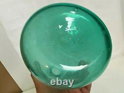 Blenko Art Glass Decanter Wayne Husted 564 Sea Green WithStopper 18 MCM RARE