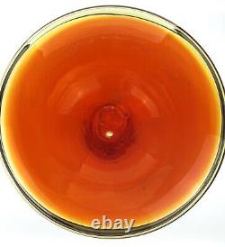 Blenko Glass 6027 Decanter in Tangerine Iconic Wayne Husted Design