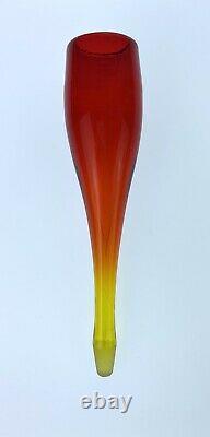 Blenko Glass 6027 Decanter in Tangerine Iconic Wayne Husted Design