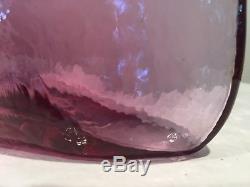 Blenko Glass 6316 Decanter in Rose by Wayne Husted