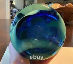 Blenko Glass Company Pangaea tall Vase Sign by Matthew Carter 2002