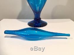 Blenko Glass Footed Decanter 6528 By Joel Myers