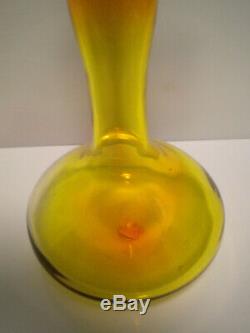 Blenko Glass Genie Bottle Tangerine 5815 S
