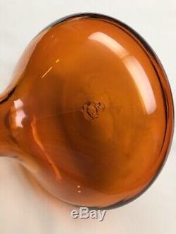 Blenko Glass Genie Bottle Tangerine #5815-S