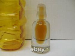 Blenko Jonquil Glass Decanter # 607 wayne husted 1960 11.5 tall 15.5 with stopper