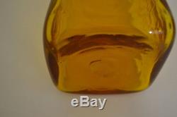 Blenko Jonquil Yellow Decanter /bottle # 604