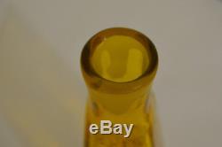 Blenko Jonquil Yellow Decanter /bottle # 604
