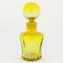 Blenko Lemon Yellow Myers 669 Decanter 1968 / 1969 Catalog 8 1/2 Tall