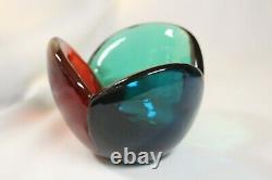 Blenko Mid-Century Modern Tri-Colored Bowl, Wayne Husted, #5831