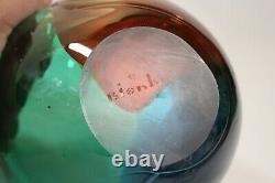 Blenko Mid-Century Modern Tri-Colored Bowl, Wayne Husted, #5831