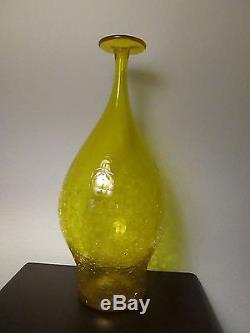 Blenko Yellow 6422 Vase