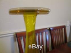 Blenko Yellow 6422 Vase