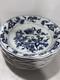Blue Danube Japan BLUE ONION Set 8 Coupe Cereal 7 1/2 Bowls BACKSTAMPS
