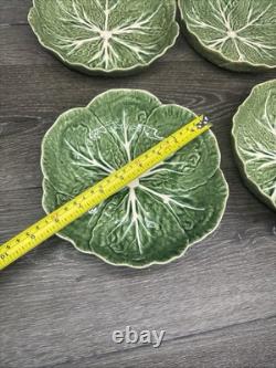 Bordallo Pinheiro Cabbage Majolica Ceramic Bowl 8.25 set Of 4
