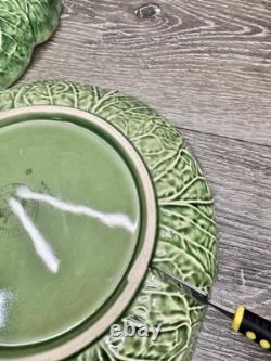 Bordallo Pinheiro Cabbage Majolica Ceramic Bowl 8.25 set Of 4