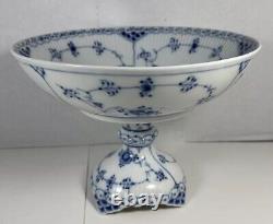Bowl #628- Blue Fluted Royal Copenhagen Full Lace PLX Denmark GB 1/513