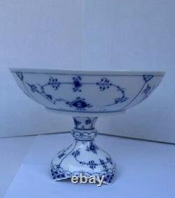 Bowl #628- Blue Fluted Royal Copenhagen Full Lace PLX Denmark GB 1/513
