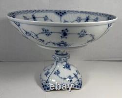 Bowl #628- Blue Fluted Royal Copenhagen Full Lace PLX Denmark GB 1/513