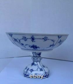 Bowl #628- Blue Fluted Royal Copenhagen Full Lace PLX Denmark GB 1/513