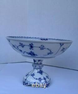 Bowl #628- Blue Fluted Royal Copenhagen Full Lace PLX Denmark GB 1/513