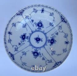 Bowl #628- Blue Fluted Royal Copenhagen Full Lace PLX Denmark GB 1/513