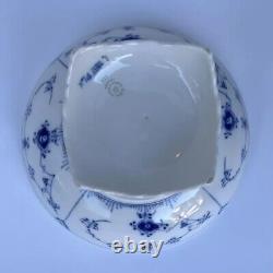 Bowl #628- Blue Fluted Royal Copenhagen Full Lace PLX Denmark GB 1/513