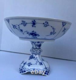 Bowl #628- Blue Fluted Royal Copenhagen Full Lace PLX Denmark GB 1/513