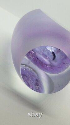 Brian Maytum Studio Lilac Faceted Two-sided Perfume Bottle Signed
