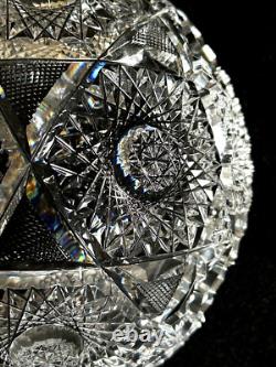 Brilliant American Cut Glass 8 Diameter