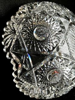 Brilliant American Cut Glass 8 Diameter