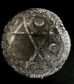 Brilliant American Cut Glass 8 Diameter