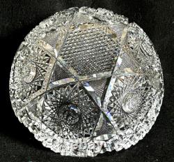 Brilliant American Cut Glass 8 Diameter