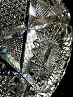 Brilliant American Cut Glass 8 Diameter