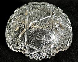 Brilliant American Cut Glass 8 Diameter