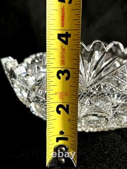 Brilliant American Cut Glass 8 Diameter