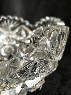 Brilliant American Cut Glass 8 Diameter