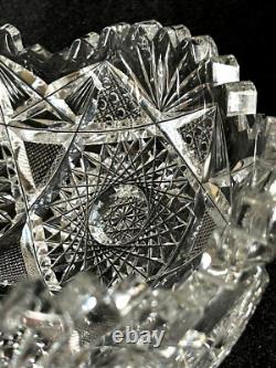 Brilliant American Cut Glass 8 Diameter